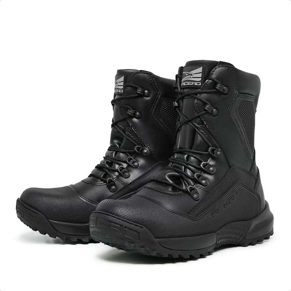 Acero Titanium Tactical Military Boot Leather